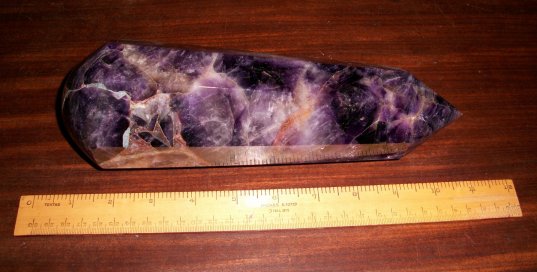 photo - huge purple amethyst wand